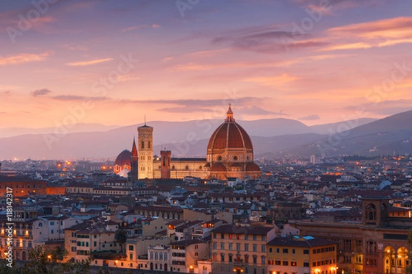 Obraz Beautiful views of Florence cityscape in the background Cathedra