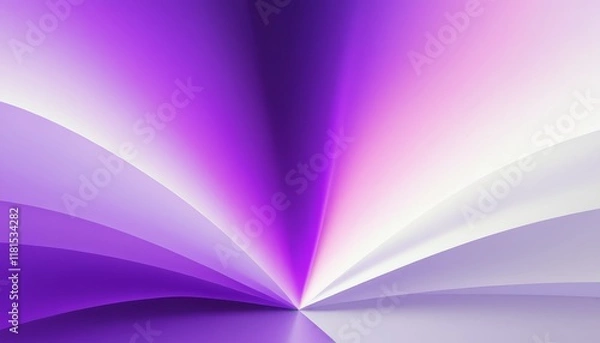 Fototapeta Abstract Geometric Gradient with Shades of Purple and White in Modern Design Style