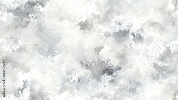 Fototapeta Abstract Grey and White Texture Seamless Watercolor Paint Background Modern Art Design