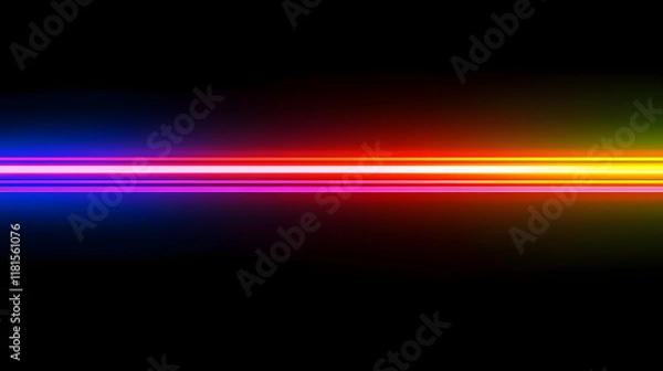 Fototapeta 
Laser lines of light. Horizontal neon light. background