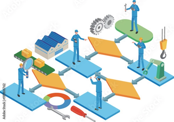 Obraz 製造業フローチャート