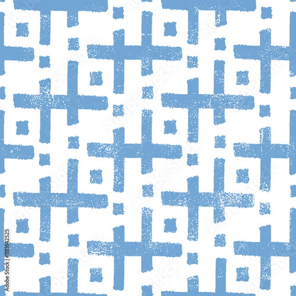 Fototapeta Modern abstract seamless pattern. Creative minimalist art background. Good for textile design, wrapping paper, wallpaper.