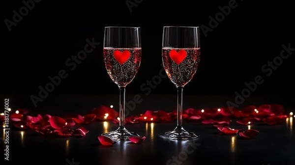 Obraz valentine day background