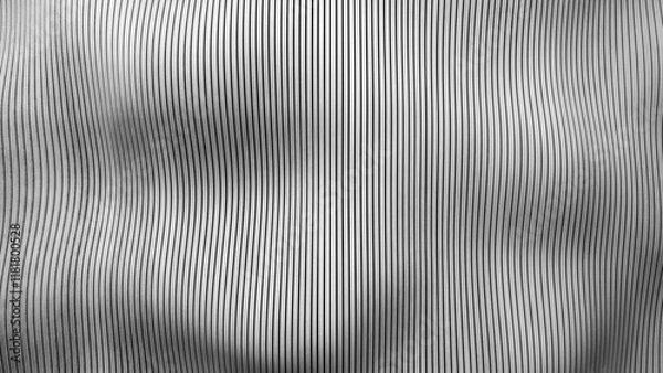 Fototapeta Parametric grey wood background. Future building design. Monochrome backdrop. Abstract wave wooden wall. Modern architecture. 3d rendering illustration. High resolution. Vertical stripes.
