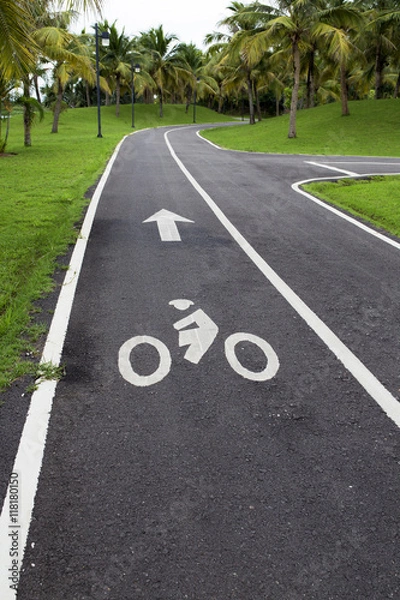 Fototapeta Bicycle path