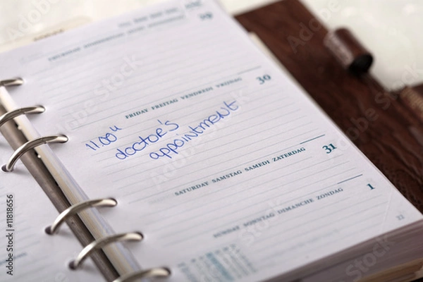 Obraz Calendar marked with appointment