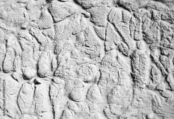 Fototapeta Sliding stone plaster in the image of a lifeless cold desert in the form of abstraction