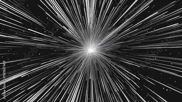 Fototapeta Blast Excitement Lines Background Pattern Generative Ai