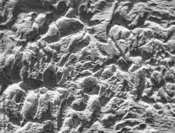 Fototapeta Sliding stone plaster in the image of a lifeless cold desert in the form of abstraction