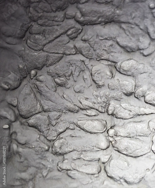 Fototapeta Sliding stone plaster in the image of a lifeless cold desert in the form of abstraction