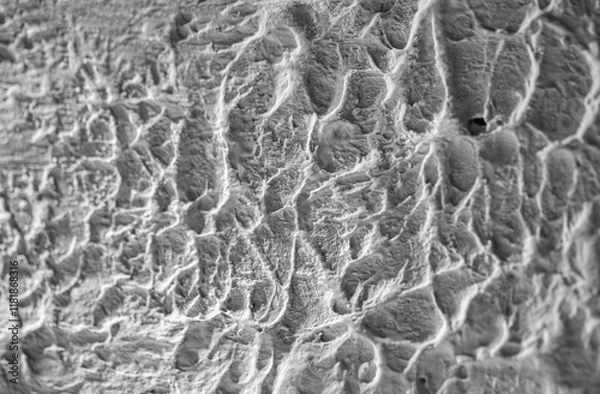 Fototapeta Sliding stone plaster in the image of a lifeless cold desert in the form of abstraction