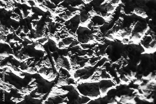 Fototapeta Sliding stone plaster in the image of a lifeless cold desert in the form of abstraction