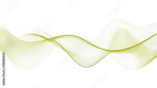 Obraz Abstract Green Wave Design