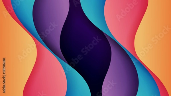 Fototapeta Premium vector background with soft gradient color on background. Eps 10