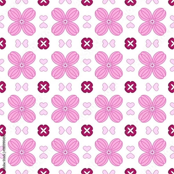 Obraz seamless pattern, Perfect for fabric, wallpaper, gift wrap, and digital projects