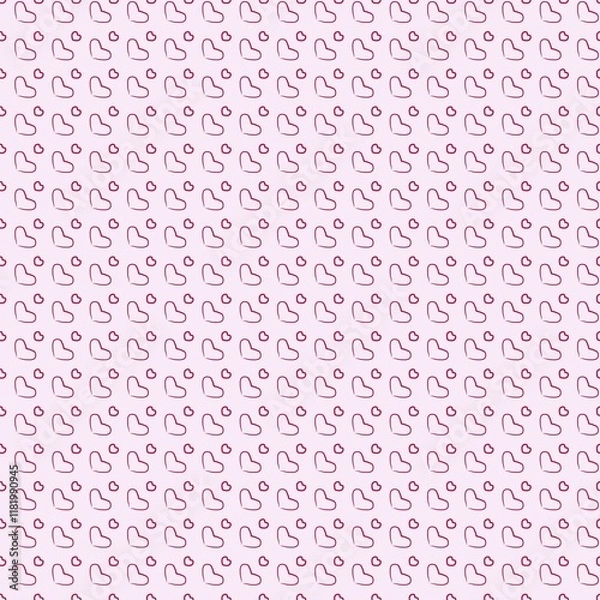 Obraz seamless pattern with pink hearts