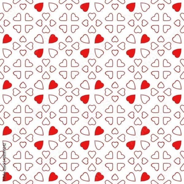 Obraz seamless pattern with hearts