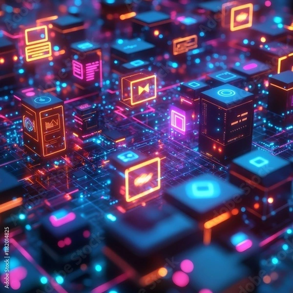 Obraz Fundo cyberespaço