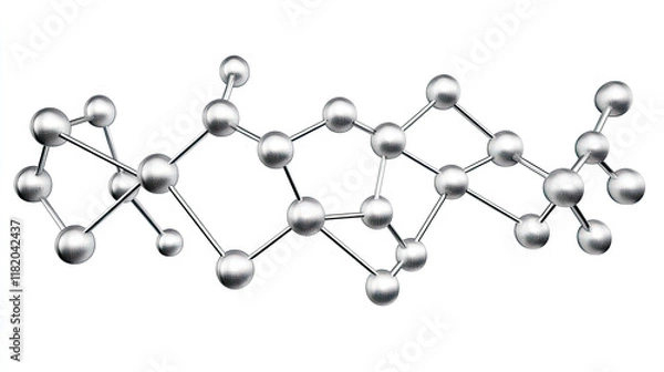 Fototapeta Molecular Structure Visualization in Abstract Scientific Background
