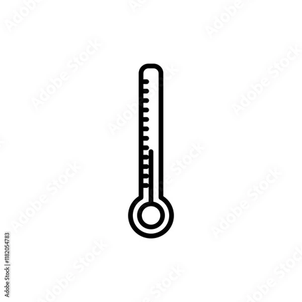 Fototapeta themometer line icon