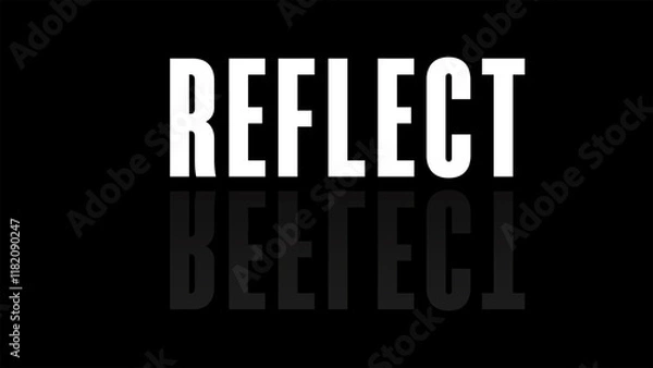Obraz REFLECT TEXT EFFECT 