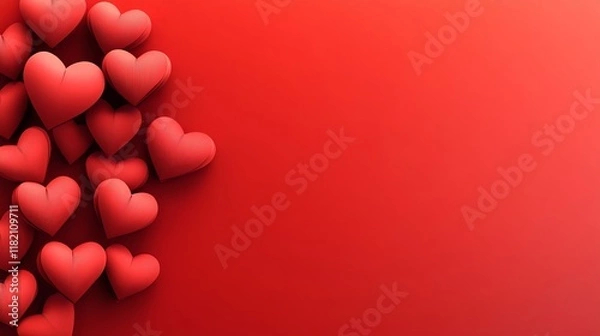 Fototapeta A paper heart rests on the table