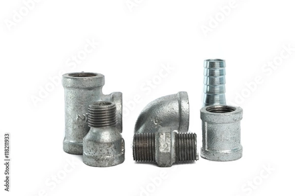 Obraz Galvanized steel pipe fitting