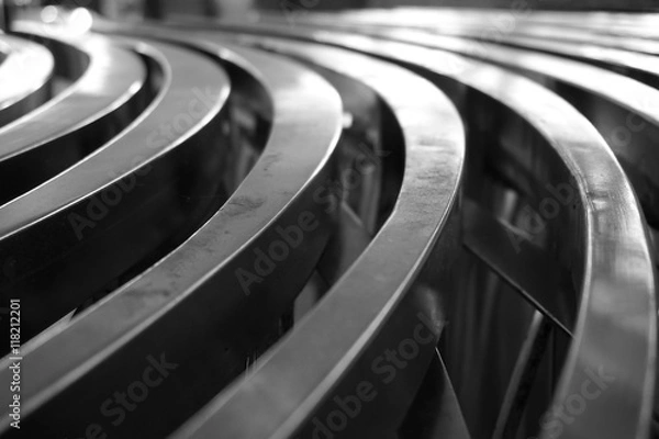 Fototapeta abstract metal curve