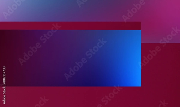 Fototapeta Trendy colour palette burgundy wine colour dark red navy blue background texture with gradient glow effect geometric line square pattern 