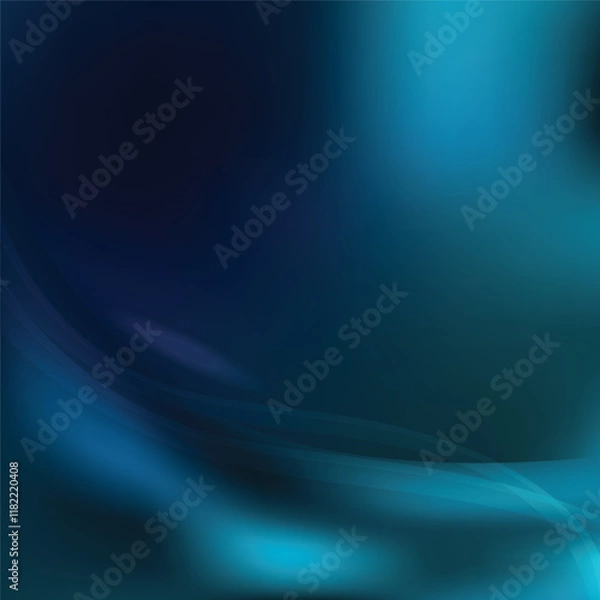 Fototapeta Abstract Dark Turquoise Wave Background Design