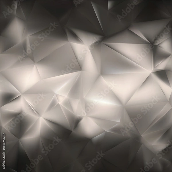 Fototapeta Brown Polygon Triangle Pattern Background