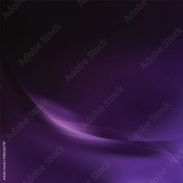 Fototapeta Dark Purple Wave Background Vector