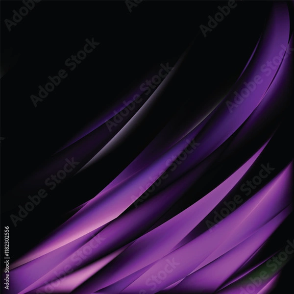 Fototapeta Abstract Purple Black Background Vector Illustration