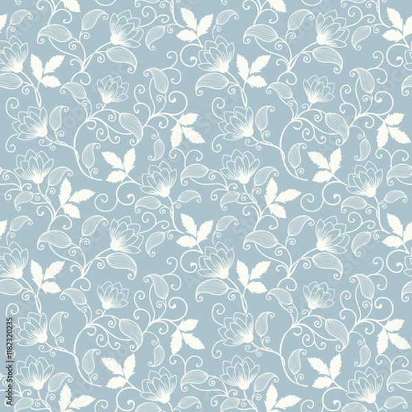 Fototapeta seamless floral pattern