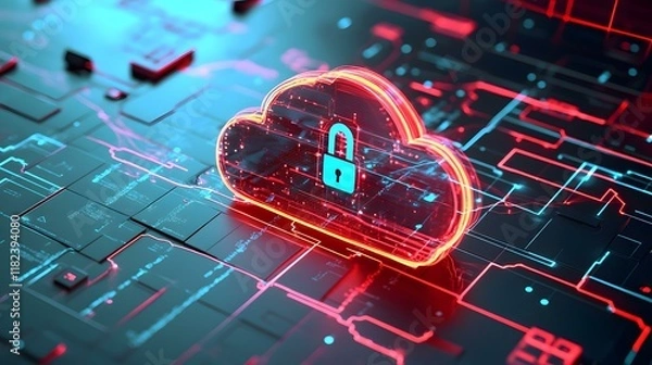 Fototapeta cybersecurity data protection digital technology