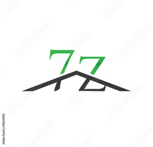 Fototapeta 7z green initial
