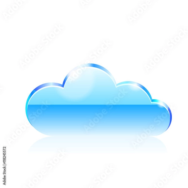 Fototapeta Cloud icon. Vector