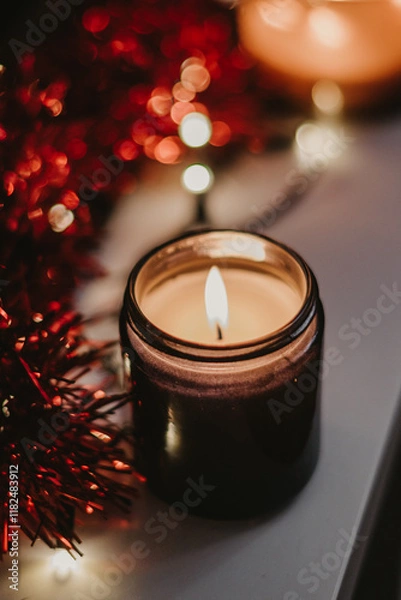Obraz christmas candle light