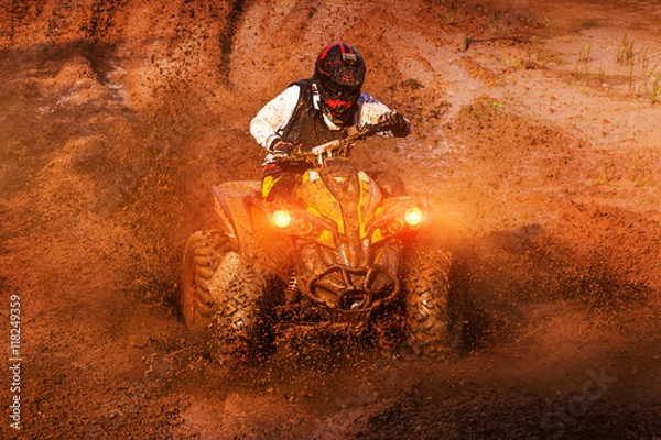 Obraz ATV wyścigi błotne
