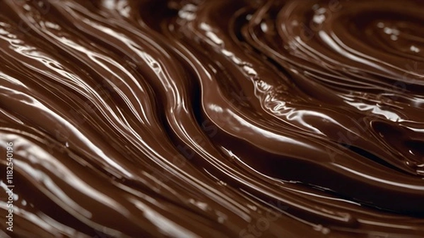 Obraz Captures the depth and shine of chocolate's surface, bringing out a mouthwatering, silky finish.