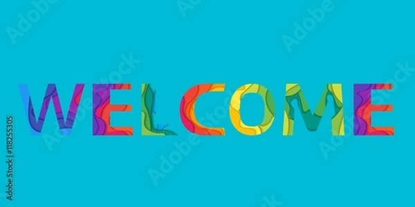 Obraz Słowo Witamy.