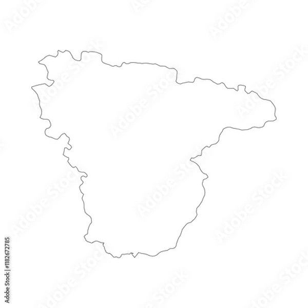 Obraz Voronezh blank outline map