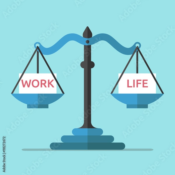 Obraz Scales, work and life