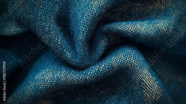 Fototapeta Fabric Jute. Flicker effect. Wind effect. Influenc_004