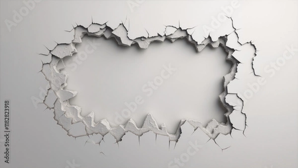 Obraz Abstract crack texture background. Generative ai.