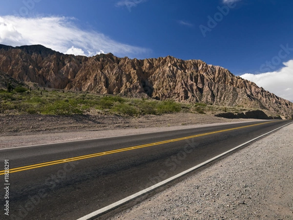 Obraz Sky, mountain and road