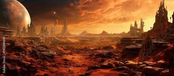 Obraz Fantasy alien planet.