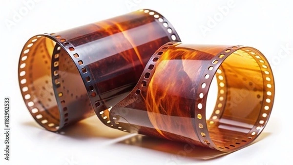 Fototapeta Film Roll Texture Overlay: Vintage Photo Background for Portraits