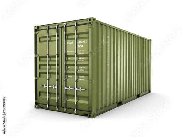 Fototapeta Isolated cargo container
