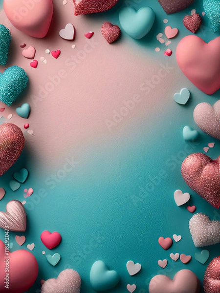 Obraz heart shaped frame